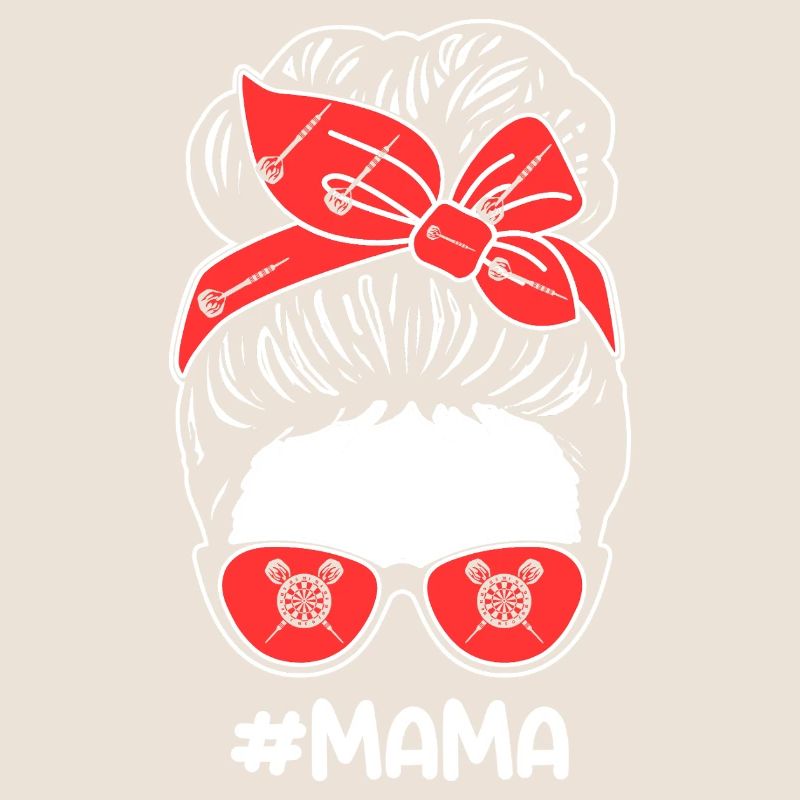 Joueuse de fléchettes maman maman fléchettes