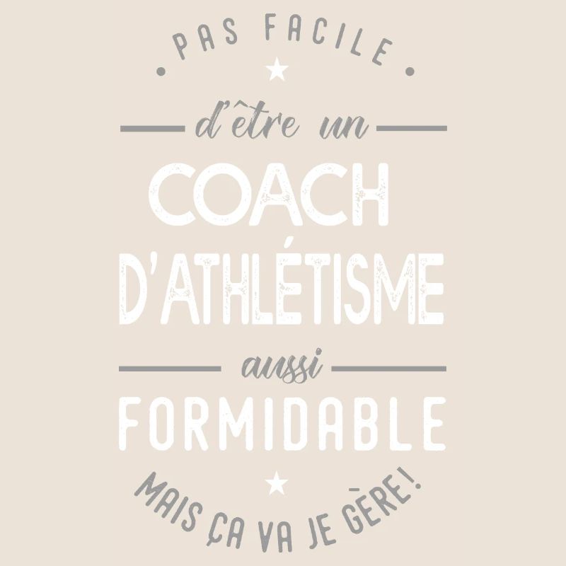 coach Athlétisme formidable cadeau sport d'athlé