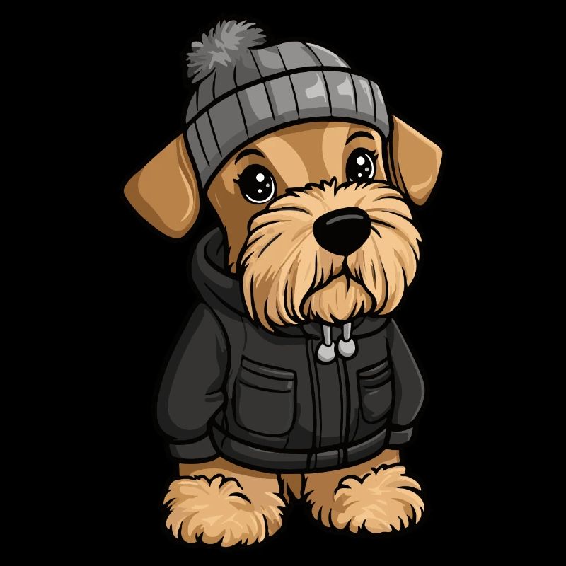 Airedale Terrier Chien Hiver