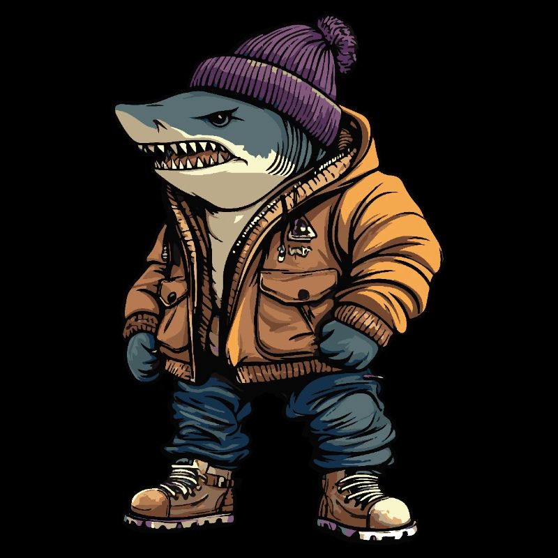 Shark Funny Winter