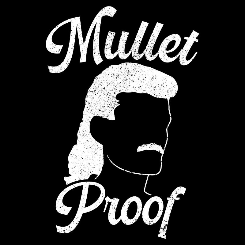 Retro Mullet Proof Mullet Pun