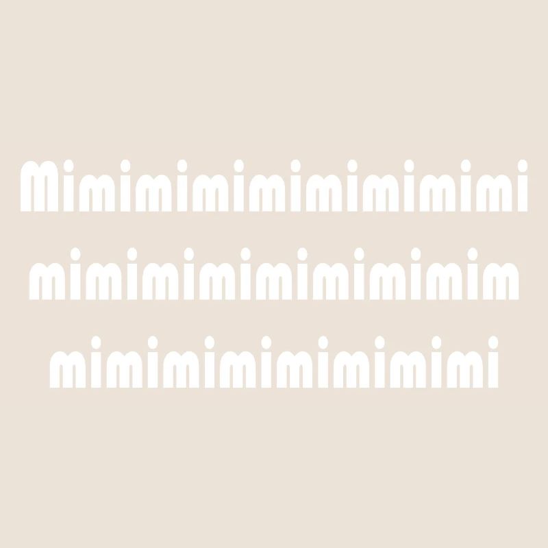 Mimi Typografie Muster Pattern