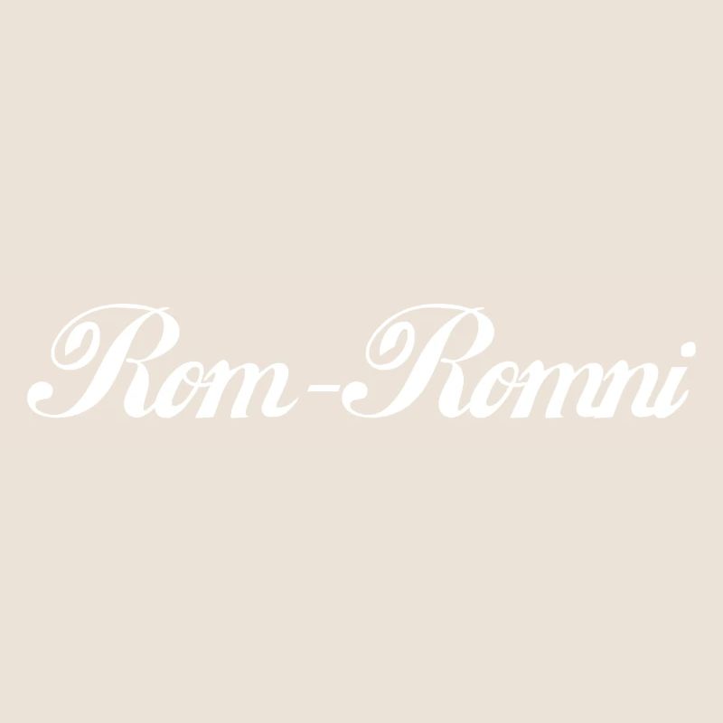 Rom-Romni -Lettrage blanc