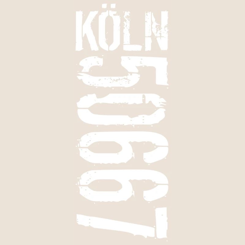 Köln Code postal 50667 | White