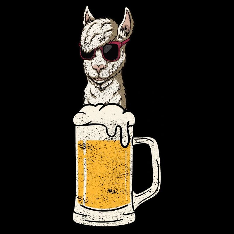 Alpaca Lama Beer Beer Lovers Gift