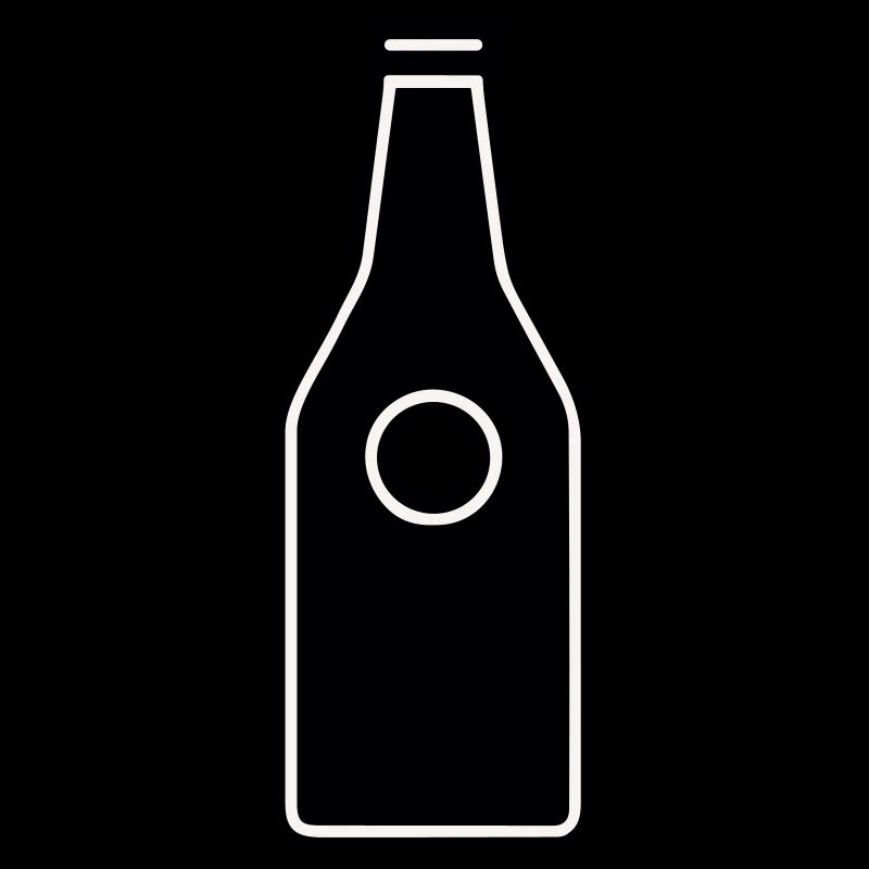 einfaches Piktogramm einer Flasche