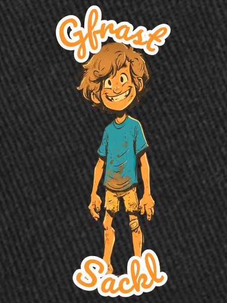 Cheerful mud boy in adventure