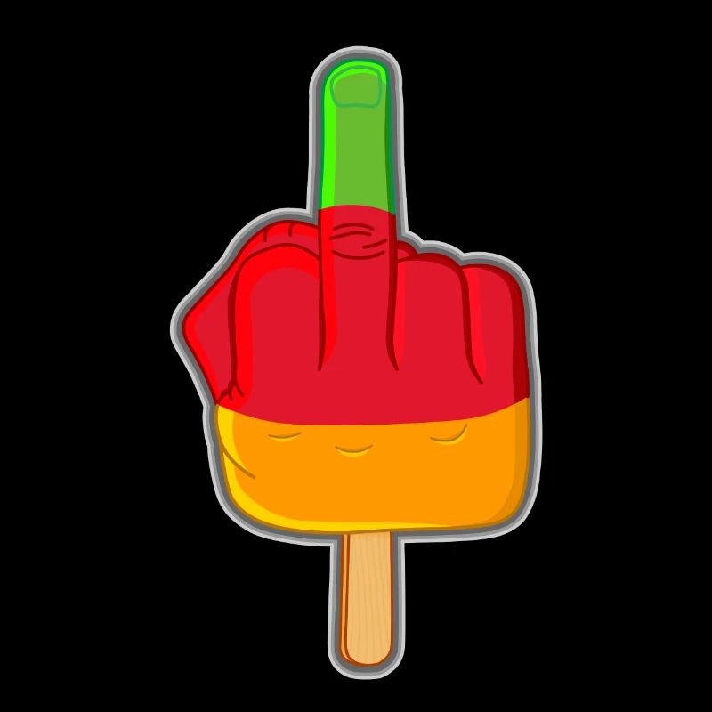 Lutschfinger Stinkefinger Flutschfinger Eis