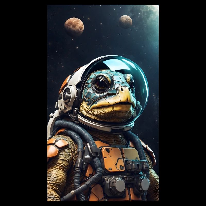 Schildkröten-Astronaut