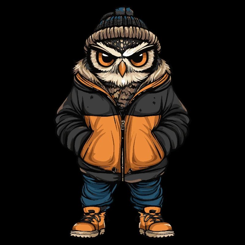 Owl Funny Winter