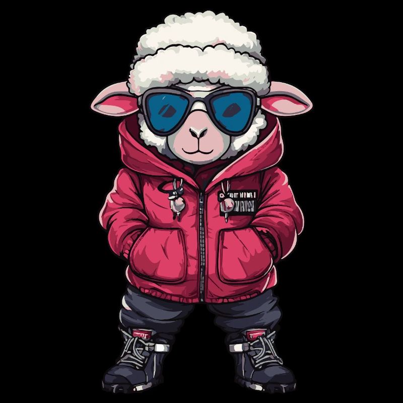 Bande dessinée cool de mouton
