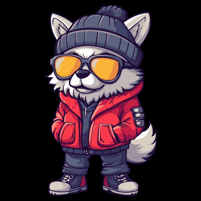 Bande dessinée cool loup