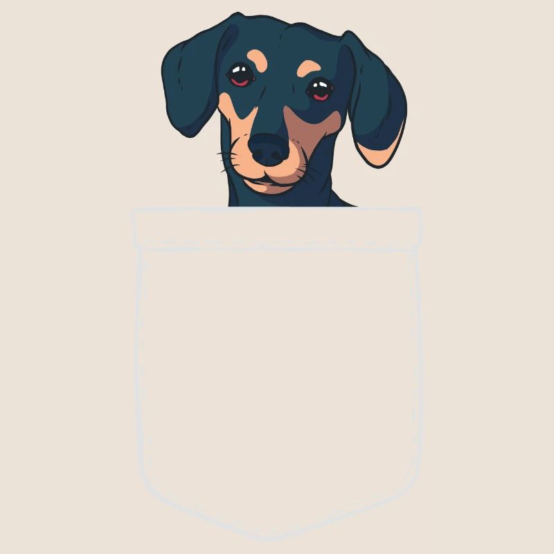 Dacker Brusttasche Tier Haustier Hund Geschenk