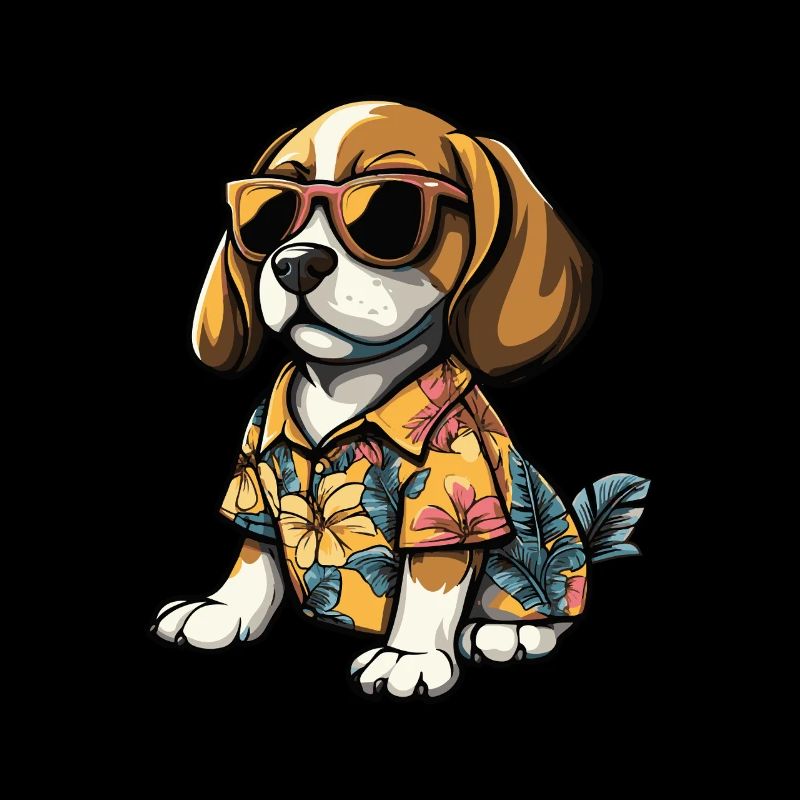 Beagle Chien Bande dessinée Vacances