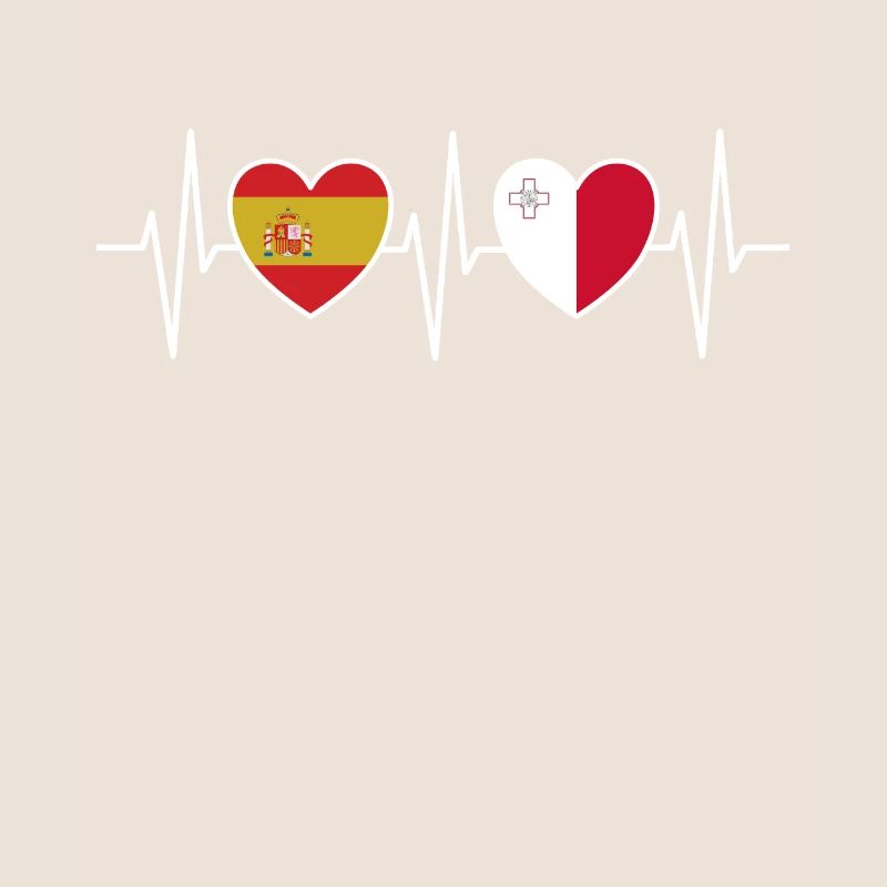 Espagne et Malte Drapeaux du drapeau maltais