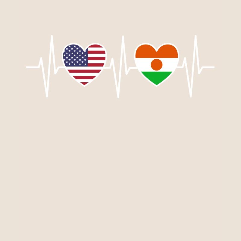 Drapeaux du drapeau nigérien des États-Unis et du Niger