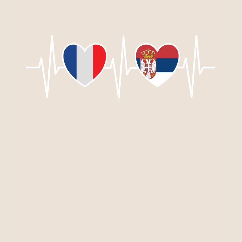 France et Serbie Drapeau serbe Drapeaux