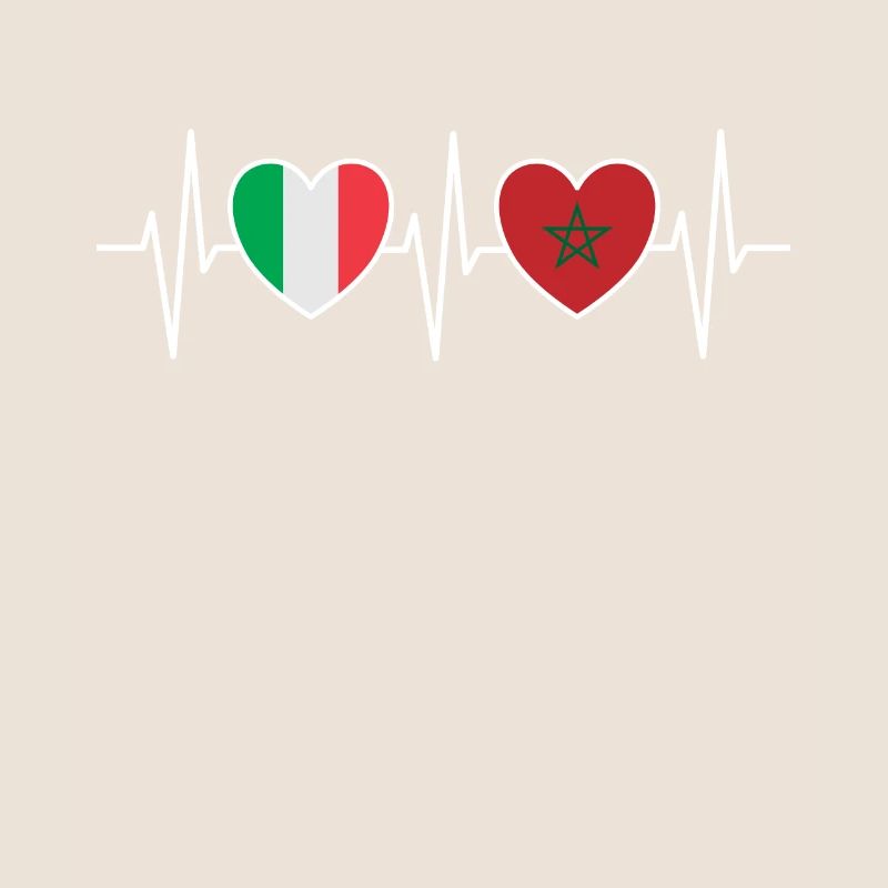 Italie et Maroc Drapeau marocain Drapeaux