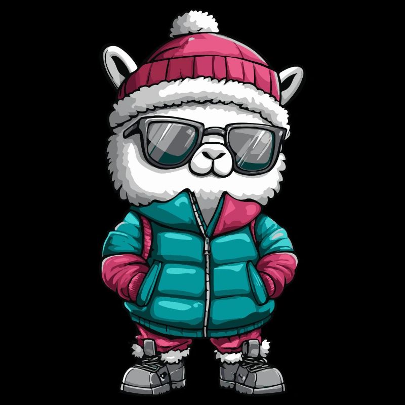Alpaka Llama Winter