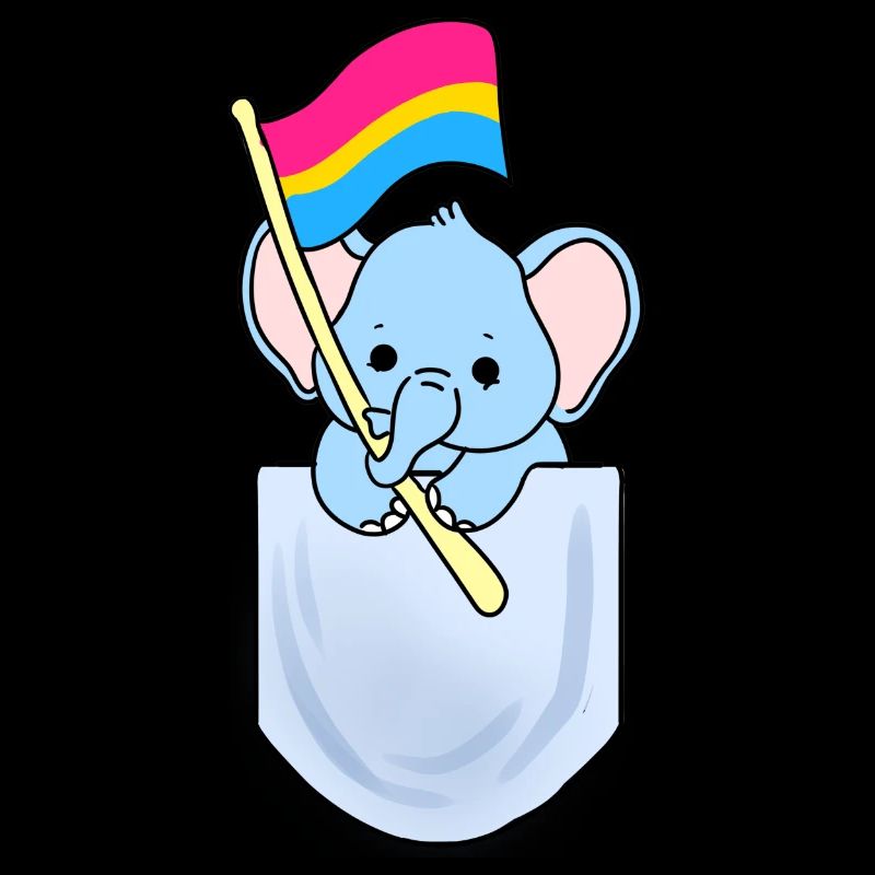 Éléphant en poche Pan Pride