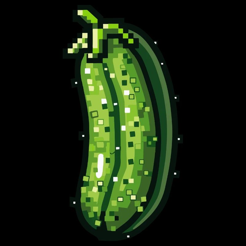 Icône pixel de concombre