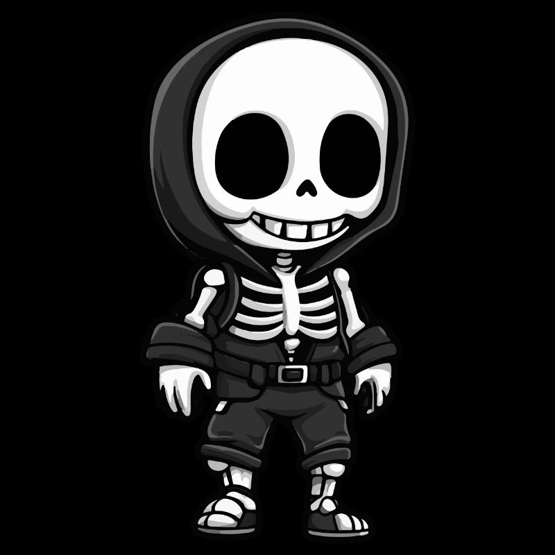 Squelette Bande Dessinée Halloween Bébé