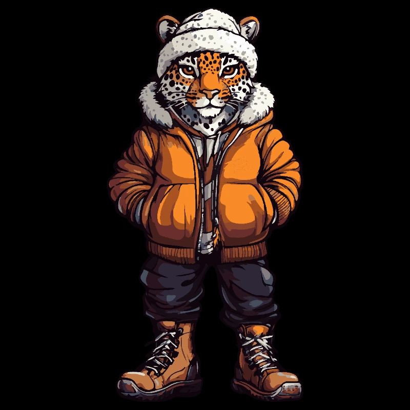Leopard Funny Winter