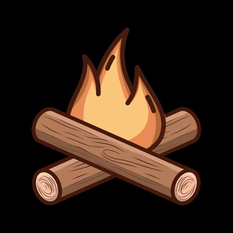 Dessin de feu de camp