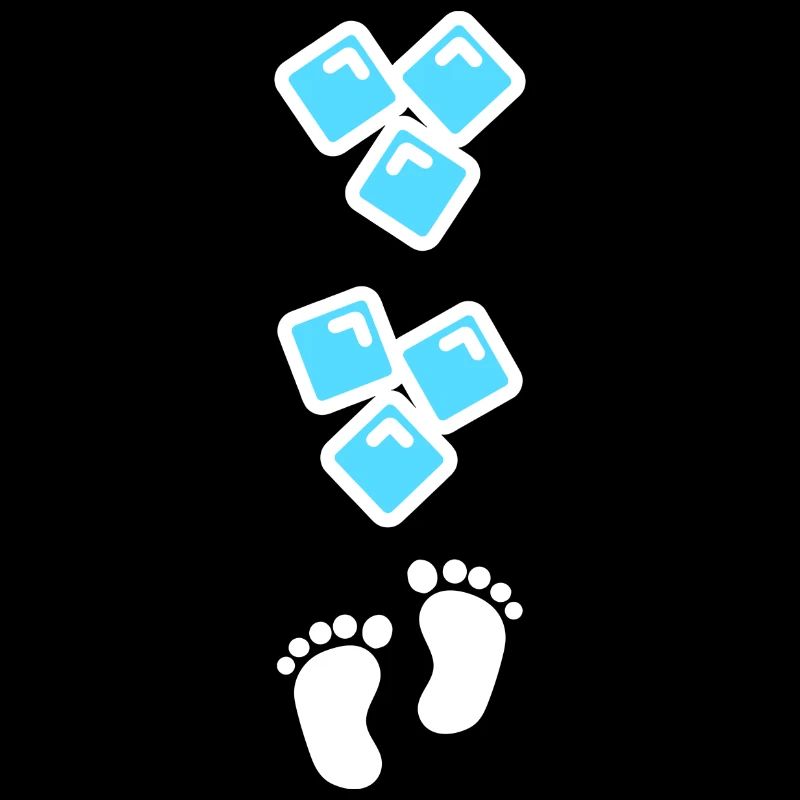 Baby Schwangerschaft Eltern Geburt Eiswürfel Fun
