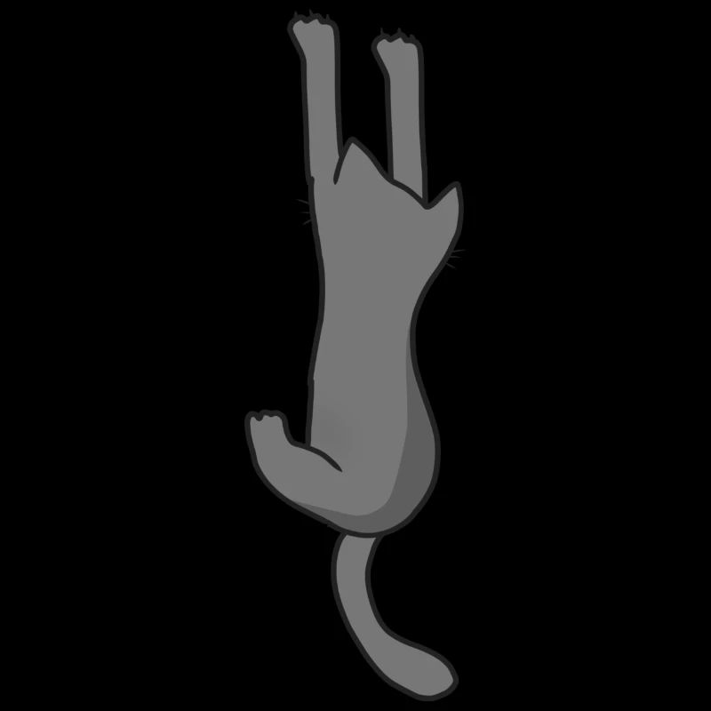 Chat gris espiègle, chats d’amour