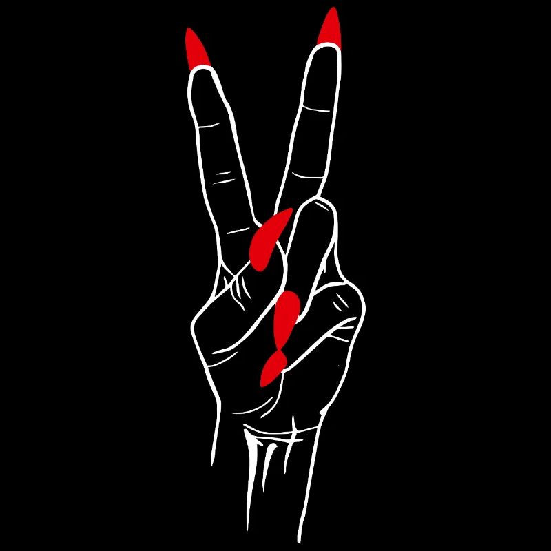 Sieg Frieden Hand Symbol