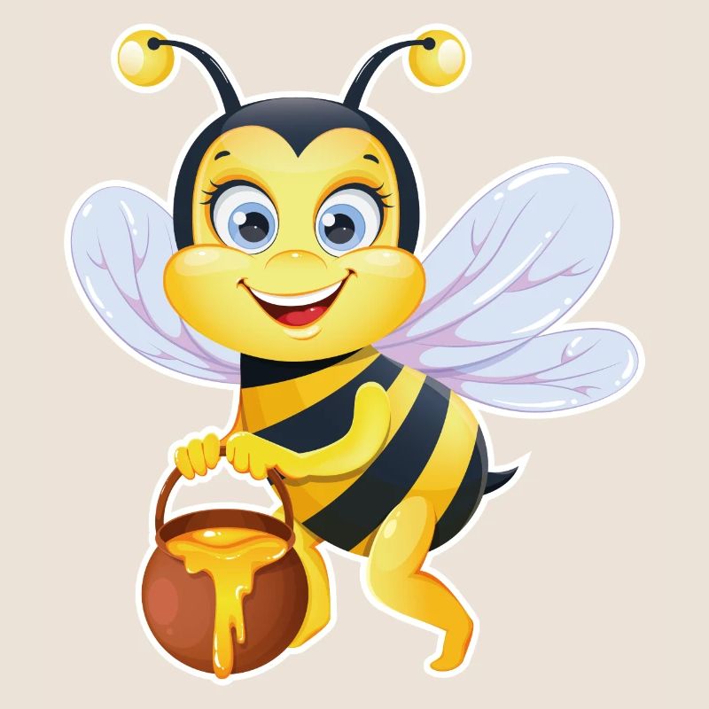 Bee with honey Beekeeper Honeycomb Apiary