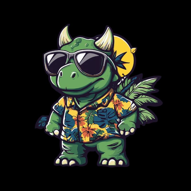 Dinosaur triceratops Summer