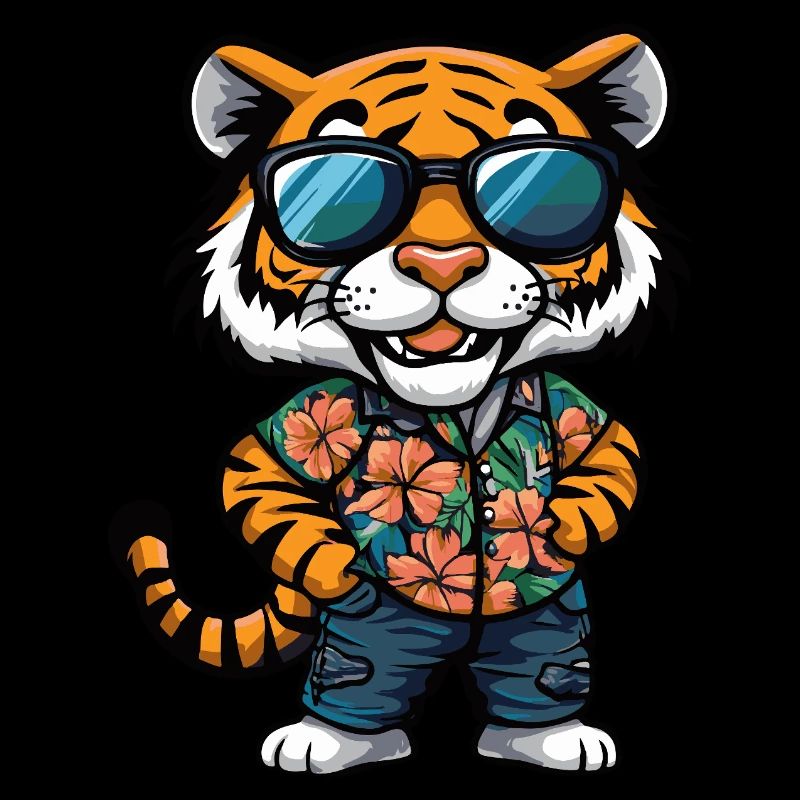 Tiger Comic Cool Été
