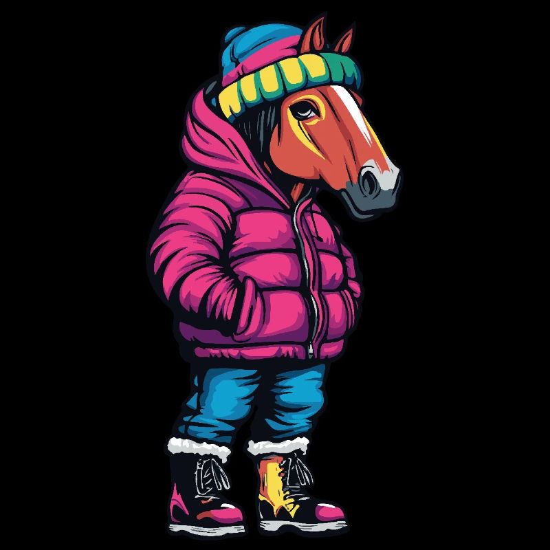 Pferd Lustig Winter