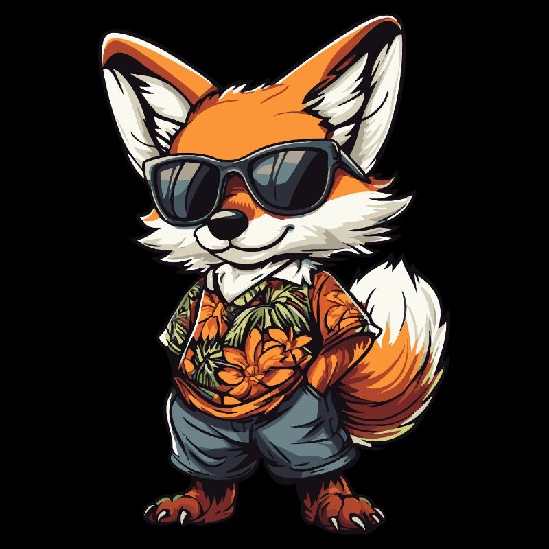Fuchs Comic Urlaub