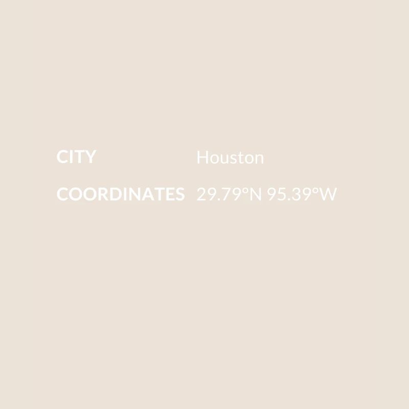 Houston, Texas, USA coordinates