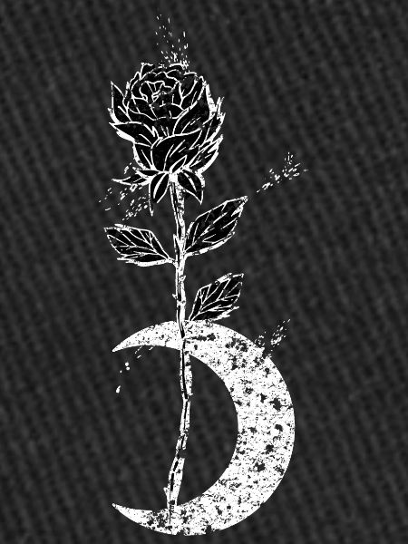 Rose avec lune