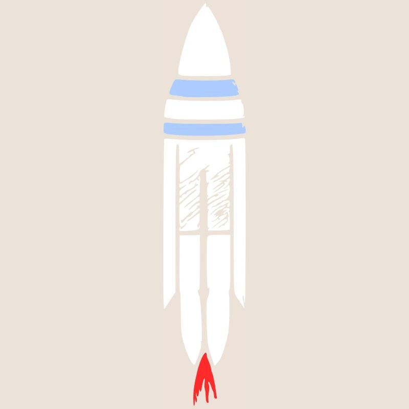 Vecteur de vol spatial spatial de fusée spatiale