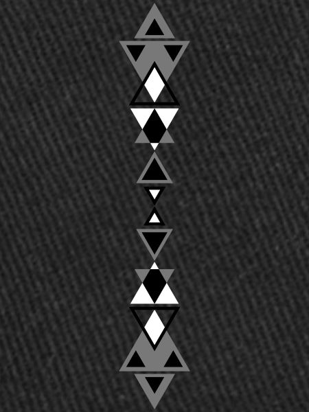 Tribal tattoo triangles
