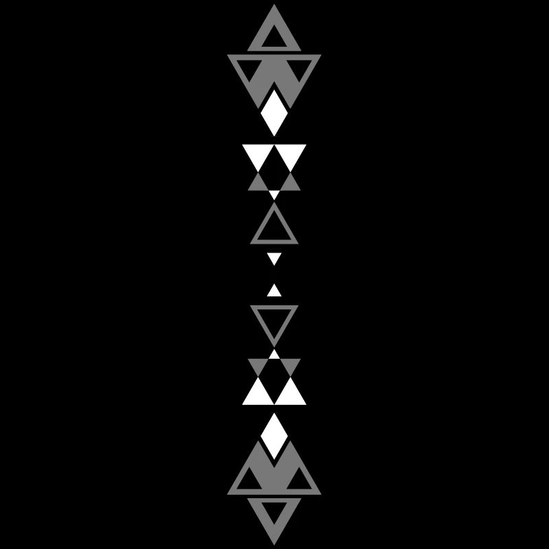 Triangles de tatouage tribal