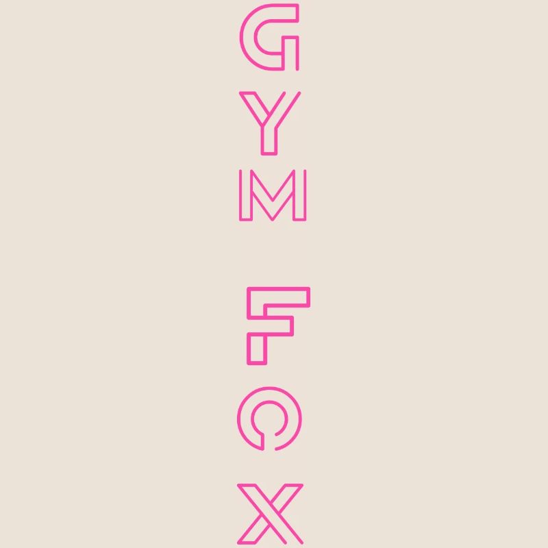Typographic Gym Motivation - "GYM FOX " Design