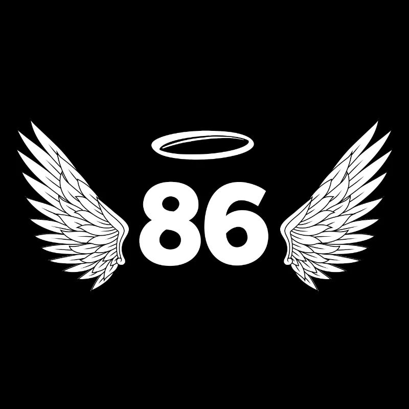 Numéro 86 ange - 86e anniversaire ailes