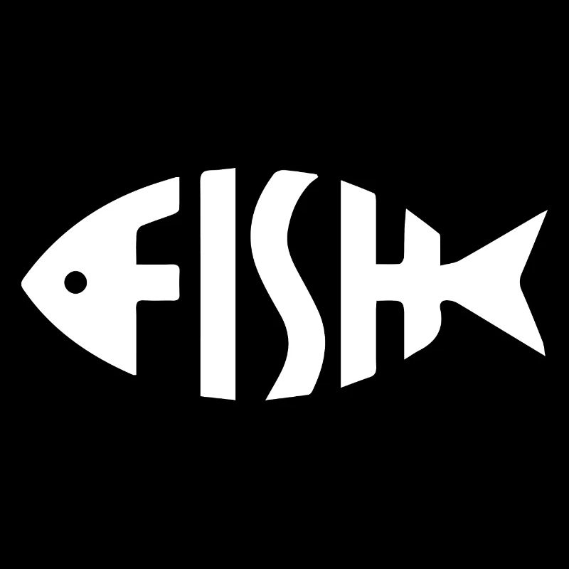 Logo fish original poisson drôle illustration