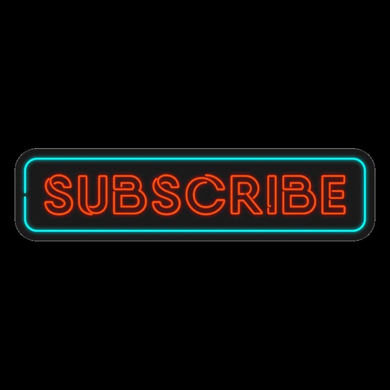 Neon Subscribe Design