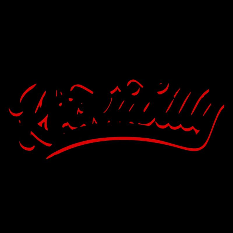 Rockabilly Schrift Text