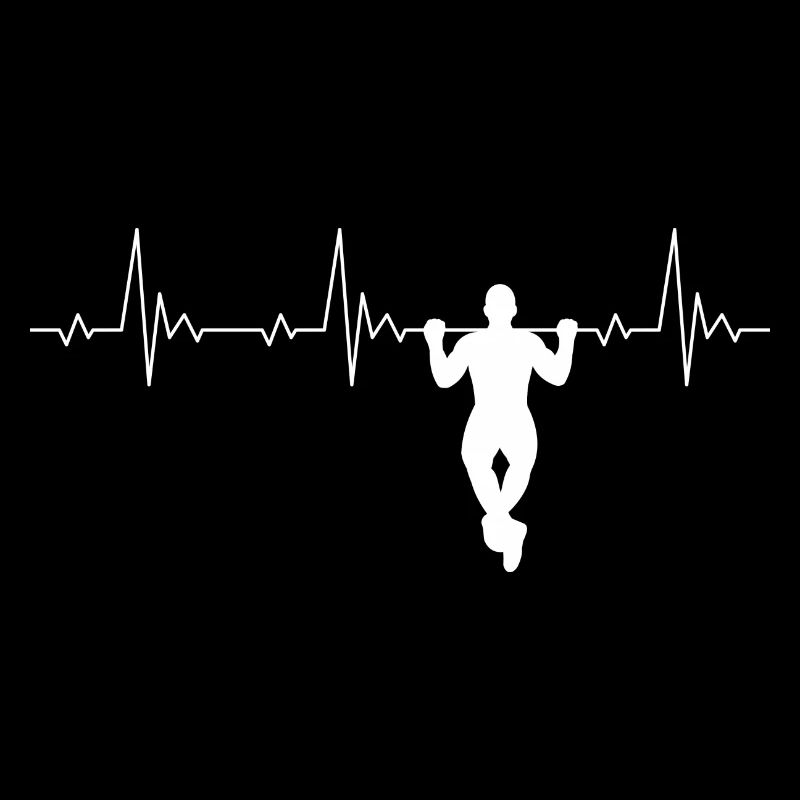 Calisthenics pull-up heartbeat street workout