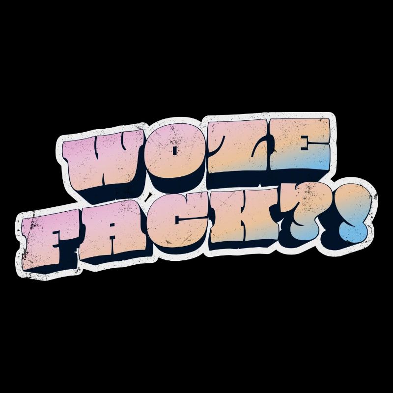 Wow Face Pastel Graffiti Style