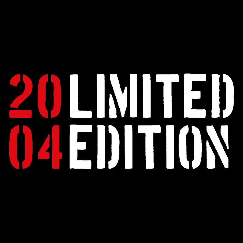 Limited Edition 2004 - 18. Geburtstag Typographie