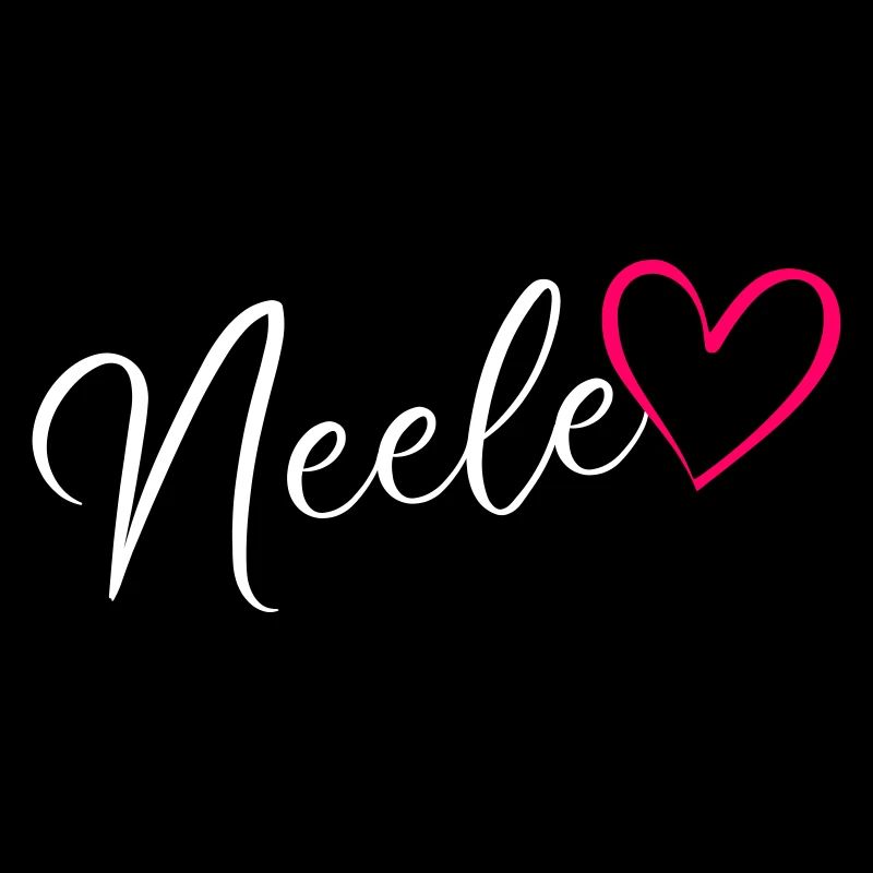 Neele Surname First Name Heart Pink